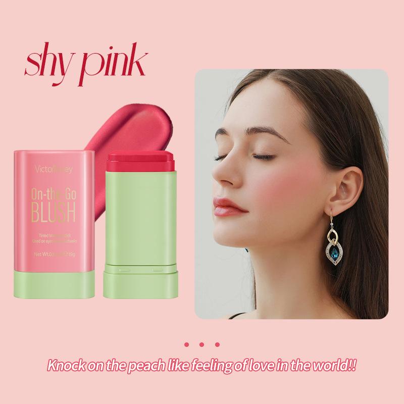 Victoria Key Blush Stick Set: Natural Nude Makeup for Contouring, Highlighting, and Enhancing Complexion