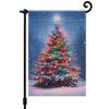 Christmas treeGarden Flag 12x18 Inch Double Sided for Courtyard Outdoor Welcome Flag Decoration (Excluding Flagpole)