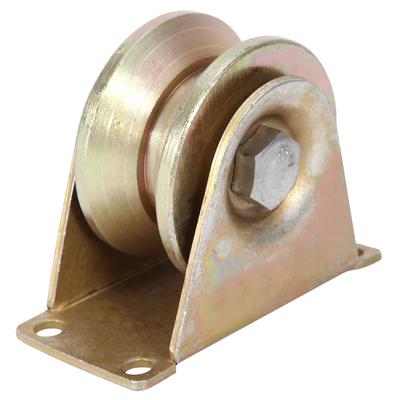 2 Stück 60 mm Durchmesser Schiebetorrolle Stahl V-Typ Rad Schiene für Schiebetür