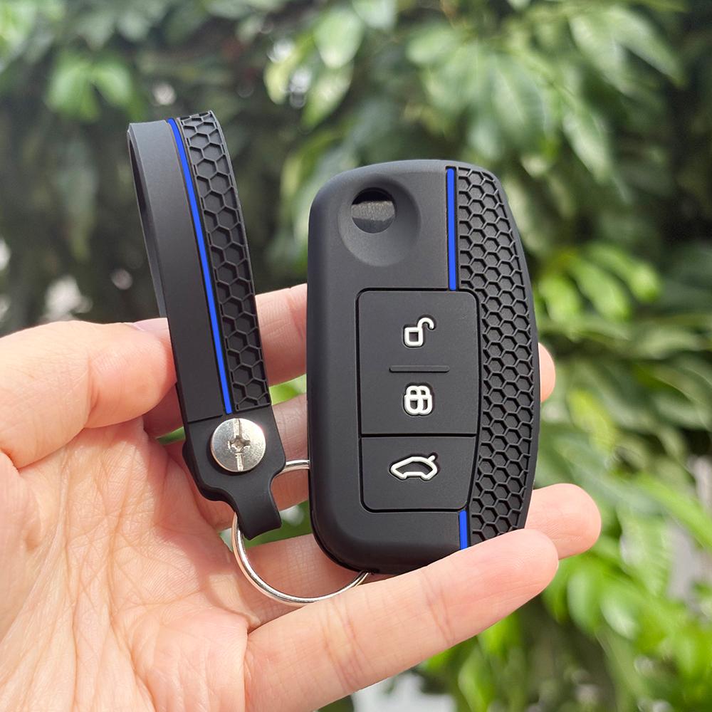 Knife Flip Keychain Protection For Ford Gm Ka Fusion Kuga St Focus 2 3 Silicone Car Key Caps Cover Case