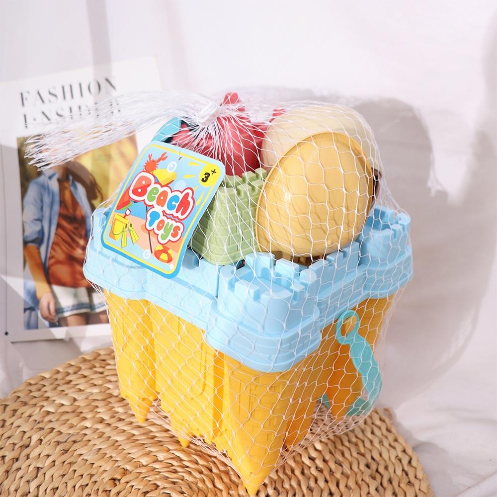 Yellow Castle Sand Mold Toy Beach Accessories Castle Bucket Play Sand Set  Funny Gifts
