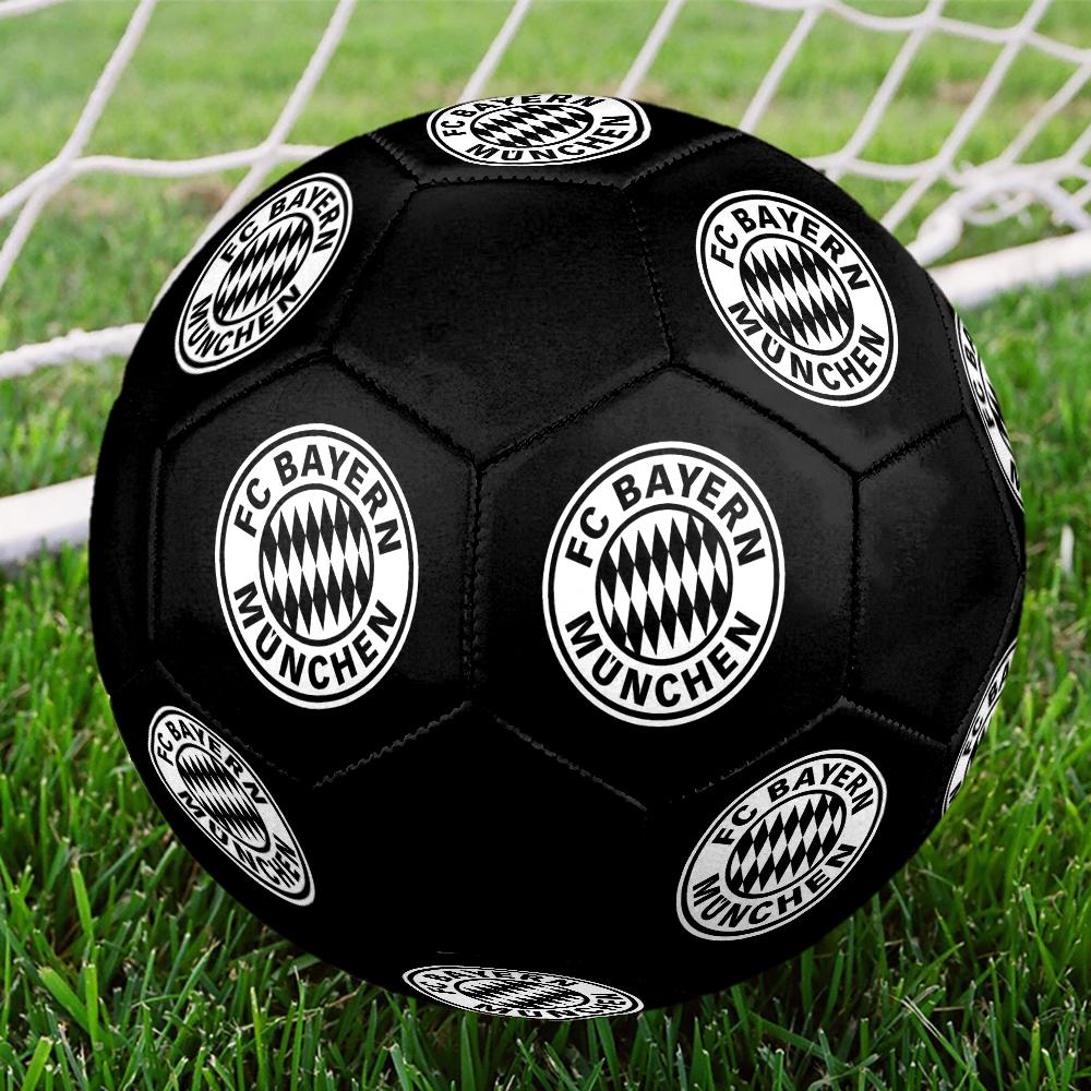 FC Bayern Munich Indoor Soccer Ball Colorful Machine Stitched PVC Size 5 Team Training Competition Ready Durable High-Bounce Cool Sports Gift
