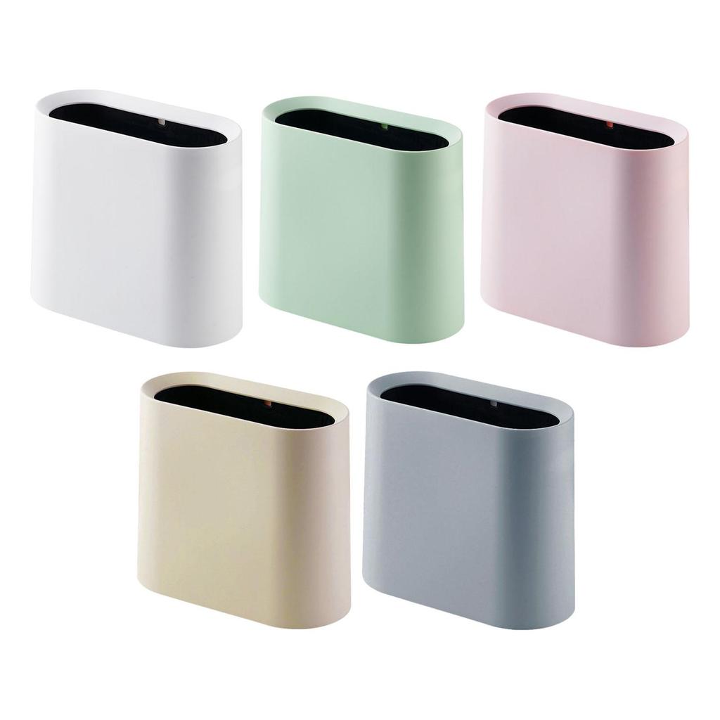Slim Trash Can Garbage Can Washable Multipurpose Modern Easy to Clean Waste Bin for Office Bedroom Home Living Room Kitchen