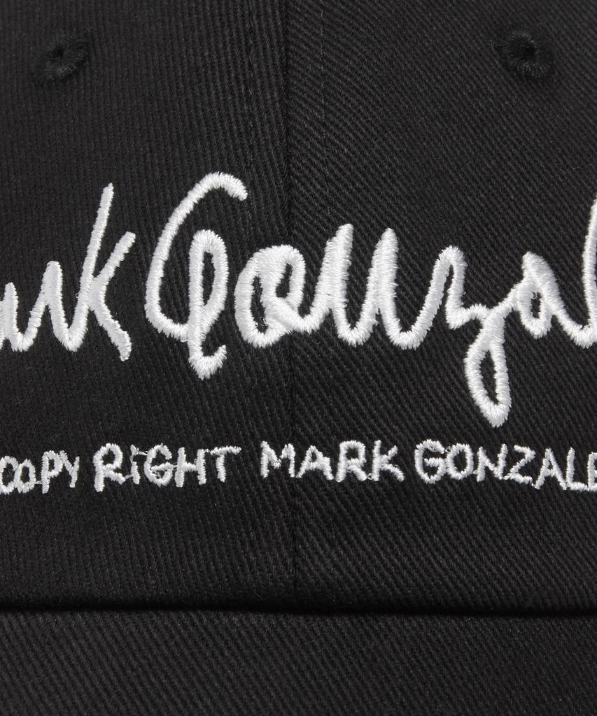 MARK GONZALES Signed Logo Lettering Ball Cap - Black