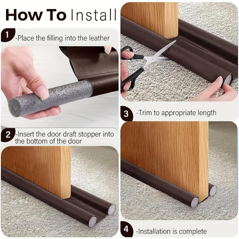1PC Door Sealing Strip, Door Bottom Seal Strip, Soundproof Door And Window Gap Windshield Strip, Heat Preservation And Dustproof