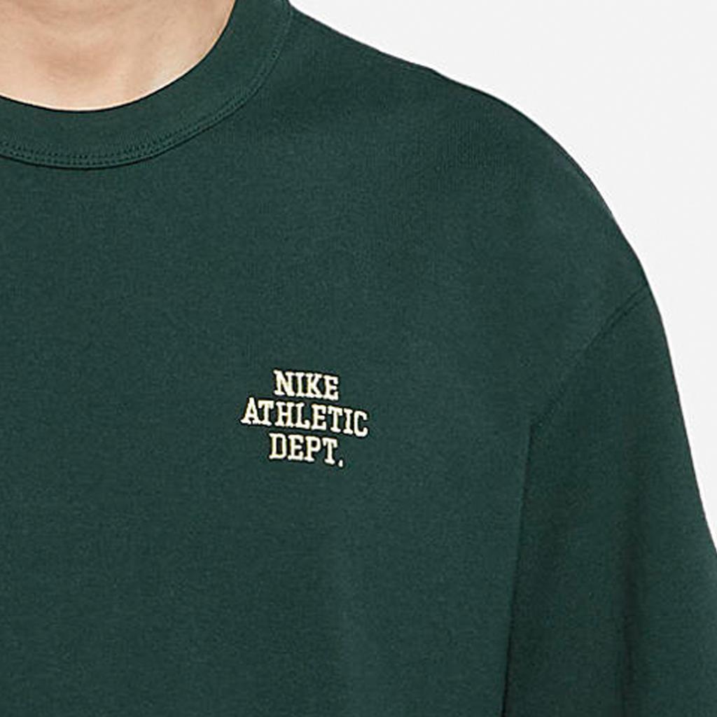 Nike Solid Color Crew Neck Pullover With Logo Letter Print T-Shirt Men Tops Pro-Green FD0306-397