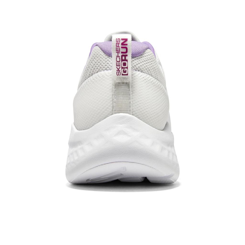 Skechers Go Run Lite Lightweight Cushioning Support Running Shoes Women Sneaker White Purple 129425-WPR