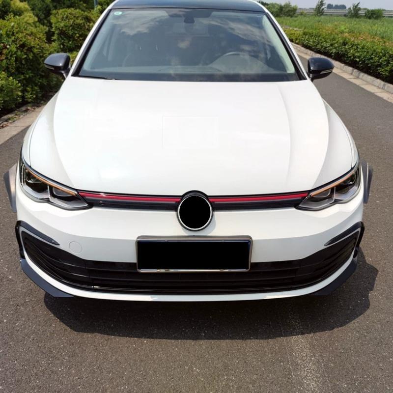 ABS Front Bumper Grille Decorative Strip for VW Golf 8 MK8 2020 2021 2022 2023