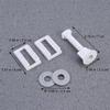 2 Set 39x39mm Toilet Seat Screws Plastic Long Lasting Easy to Use Fixing Hardware