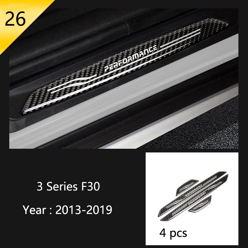 Car Styling Carbon Fiber Interior Button Panel Decoration Cover Trim Sticker Frame For BMW 3 Series F30 3gt F34 F32 Accessories