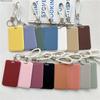 Multicolor Matte Plastic Id Card Holder Wrist Lanyard Scratch Resistant Shell For Students Office Workers Access Cards