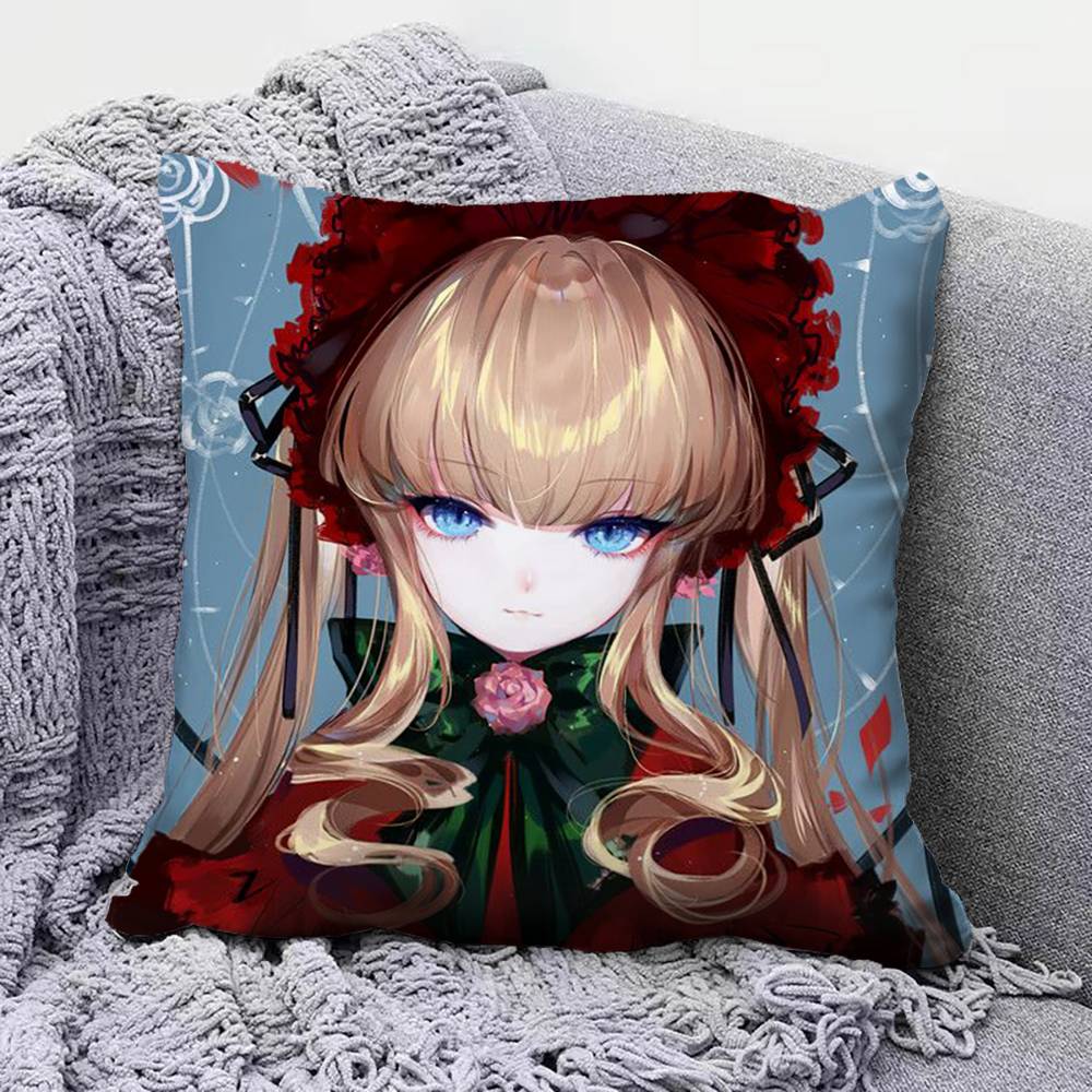 Rozen Maiden Anime Girl Mercury Lampe Home Sofa Cushion Covers and Aecorative Custom Pillow Covers