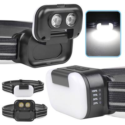 LED-Scheinwerfer für den Außenbereich, 7 Modi, 180 Grad einstellbar, IPX4, wasserdicht, Betriebsanzeige, superhell, zum Angeln, Reiten, Laufen, Camping, Stirnbandlicht