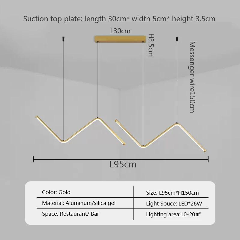 Modern LED Pendant Light Minimalist Chandelier For Dinning Room Kitchen Bar Restaurant Home Decor Led Lighting Remote Control