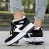 31-42 Boys Roller Skates Shoes Removable Flat Shoes Girls Roller Skates Sneakers for Kids