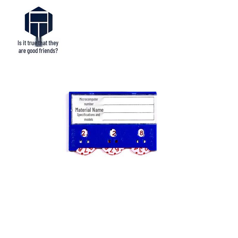Magnetic Warehouse Shelf Labels 55x75mm (10 Pcs) синий
