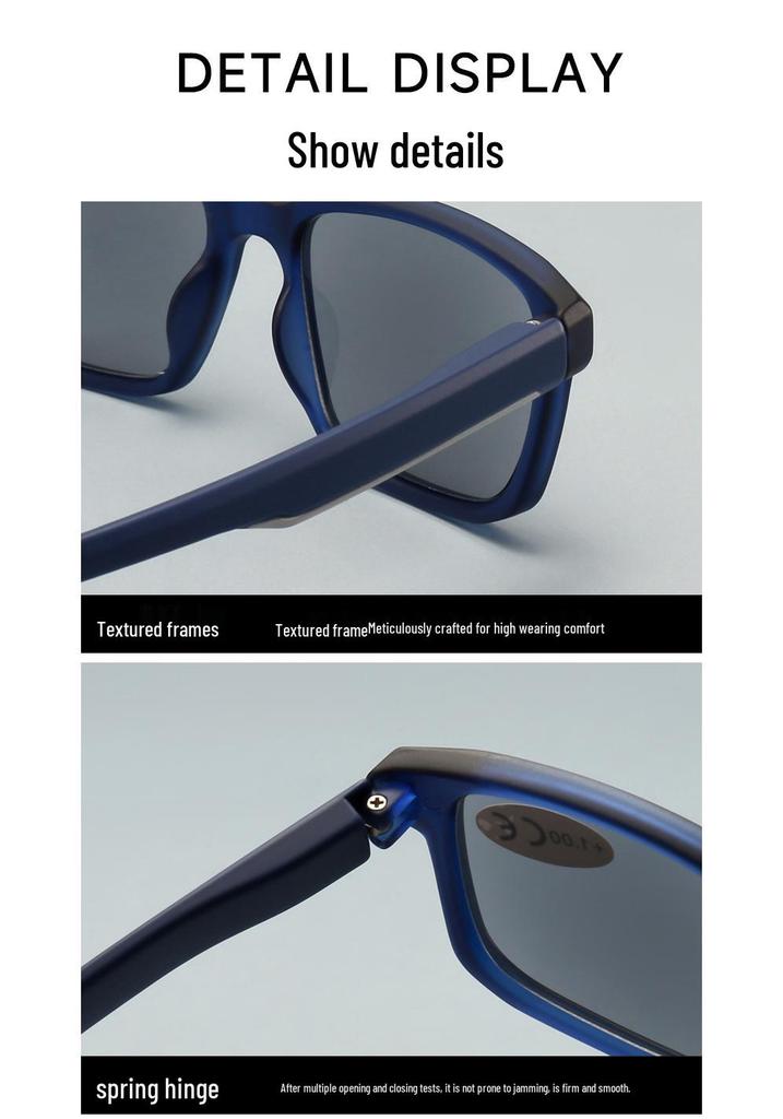 European American Style High-Quality Square Frame Reading Glasses for Books & Phones