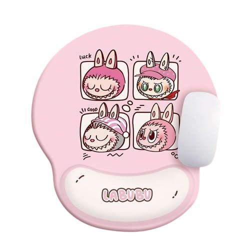 

Коврик для мыши Popmart LABUBU Premium Pad моющийся из искусственной кожи водонепроницаемый прочный стильный милый неофициальный 22*24 см противоскользящий [Товар]