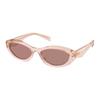 Logo Arm Oval Sunglasses Women Sunglasses Pink PR26ZS19Q10D