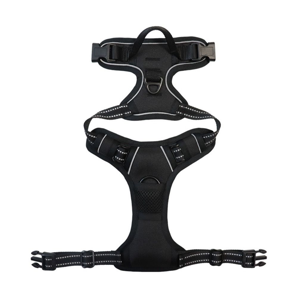 Adjustable Reflective Harness Soft Padded No-Pull Vest Easy Walking Pet Accessory  Large Dogs