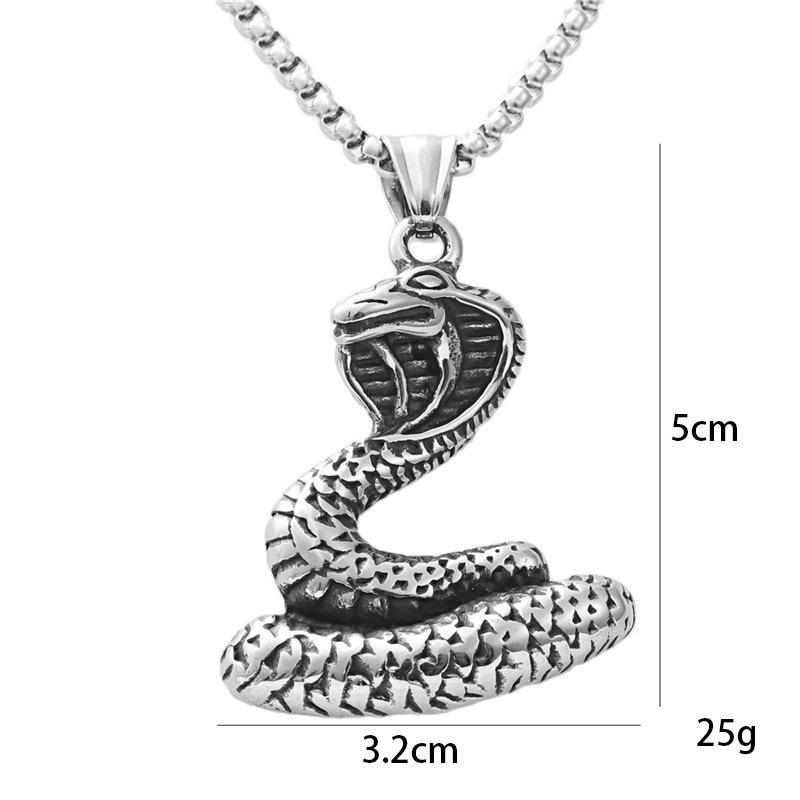 Necklace Fashion Hip-hop Retro Snake-shaped Men and Women Exaggerated Snake-shaped Winding Pendant