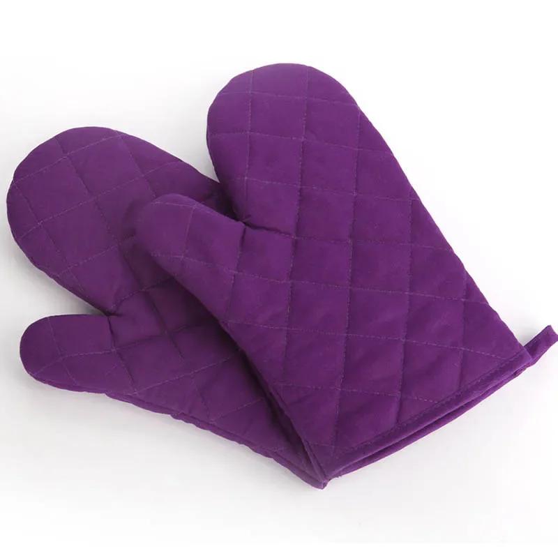 Non-slip Insulated Heat Resistant Kitchen Tool 1Pcs Microwave Oven Glove Mitten Baking Gloves Cotton