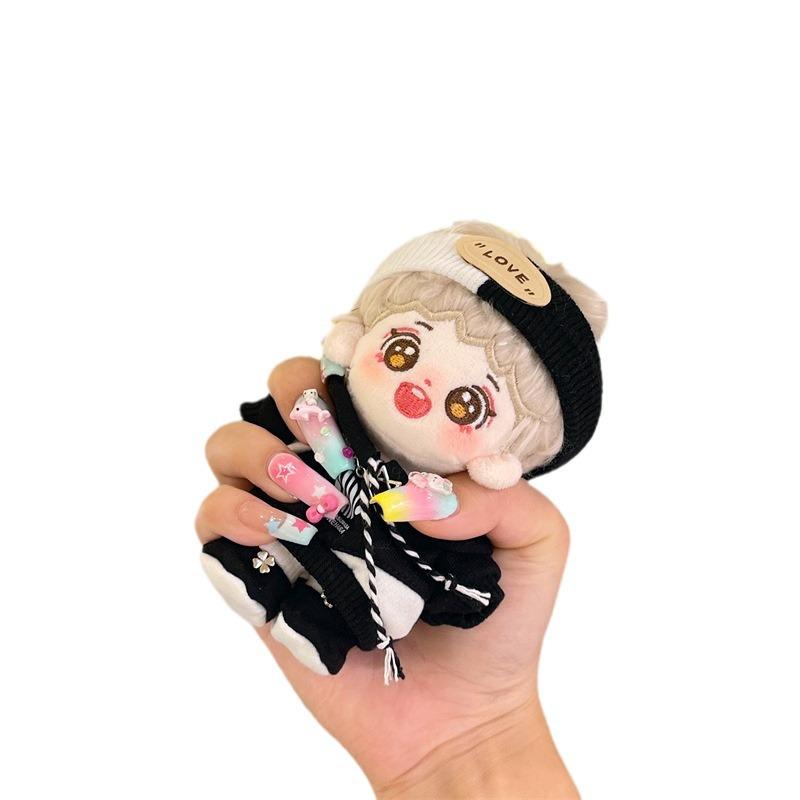 10cm Celebrity Style Cotton Doll Plush Toy Cute Baby Pendant Bag Charm Birthday Gift