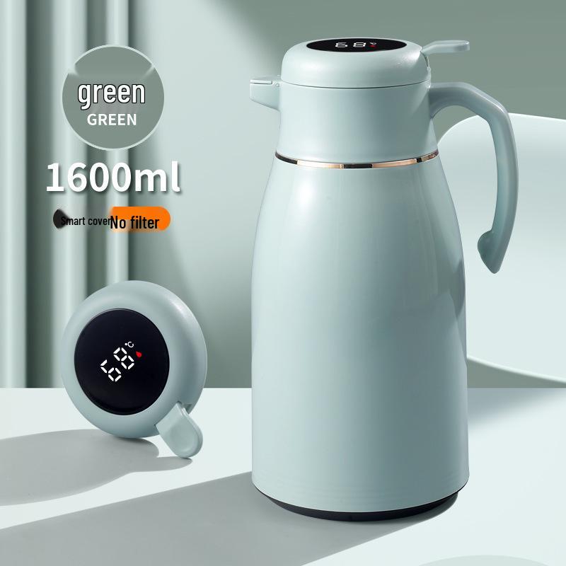 Intelligenter isolierter Wasserkocher mit großem Fassungsvermögen und Glasinneneinsatz für Zuhause & Büro