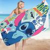 Stitch Zai Animation Beach Towel Microfiber Double-Sided Fleece Beach Towel Bath Towel Variety Square Towel Beach Towel