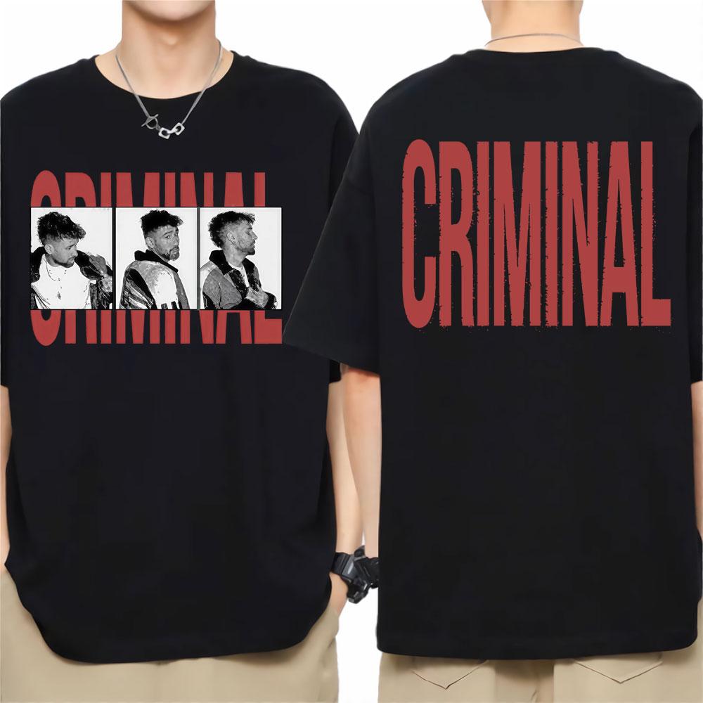 2026 Summer Dani Fernandez Criminal Album Graphic Tee Shirt Unisexs Women Harajuku Streetwear Hip Hop Tshirt Cotton T Shirt L