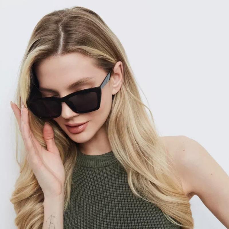 Protective Glasses 3pcs Fashion Women Cat Eye Sunglasses Simple Style Sun Glasses Female Black Lens Design UV400 Driving Eyewear