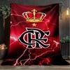 1PC CR Flamengo Printed Soft Flannel Blanket Throw for Adult Bedroom Living Room Sofa Camping Travel Fan Gifts Christmas Gifts