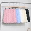 3D Rose Midi Tulle Skirt - Fluffy, Elastic High Waist, Slimming, Versatile A-line for Women
