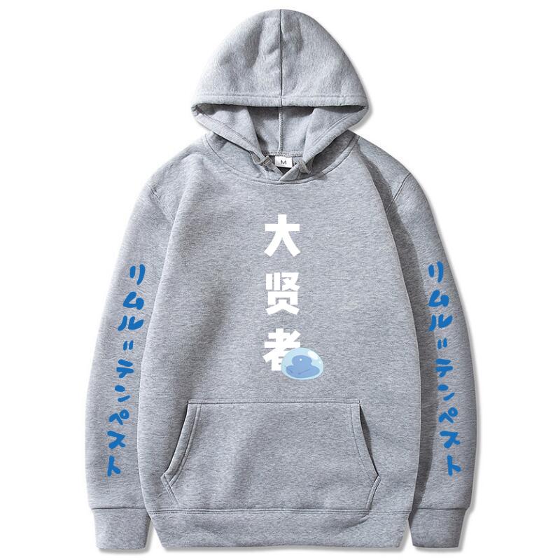 Sudadera con capucha Anime Tensei Shitara Slime Datta Ken Rimuru Tvempest Oversized Hip Hop Harajuku Sudadera Casual Streetwear Jersey