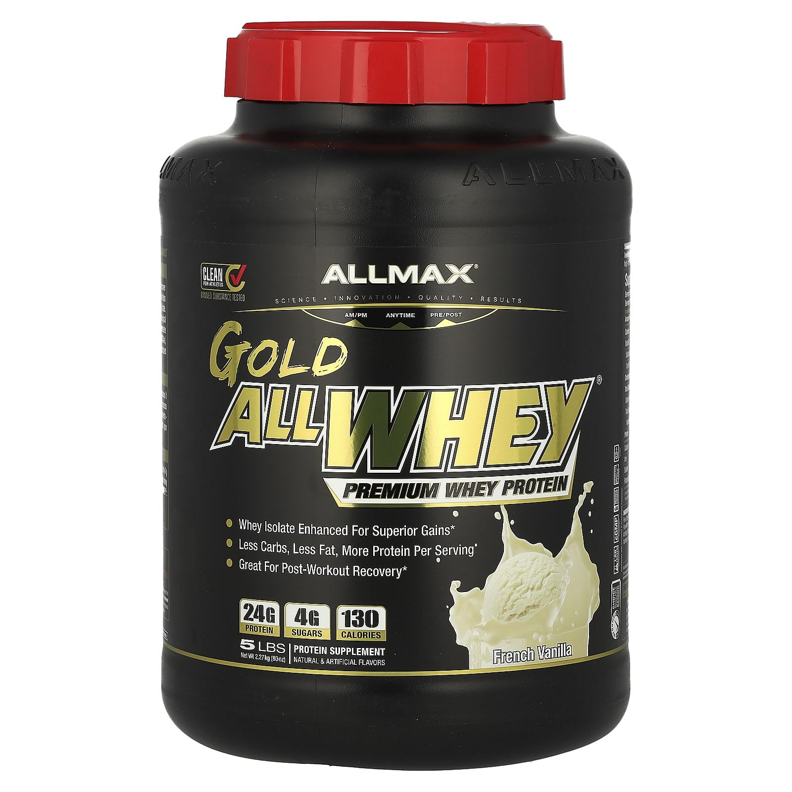 

Gold Allwhey®, Premium Whey Protein, French Vanilla Flavor, 2.27Kg (5Lbs)