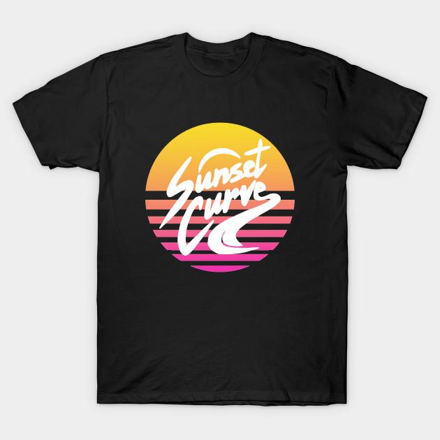 

Men Black Print T-shirt Julie And The Phantoms Sunset Curve Logo No-Cut Transfer Paper Print Cotton Tshirt 3XL чорний