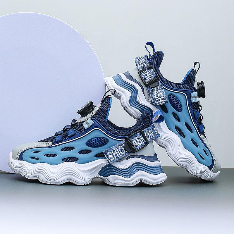 2025 new children's mesh shoes breathable girls' sports dad shoes spring and autumn middle-aged and older children's non-slip running shoes