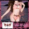 Colorful Flower Temporary Tattoo Stickers Chest Collarbone Scar Cover Waterproof Sexy Body Art