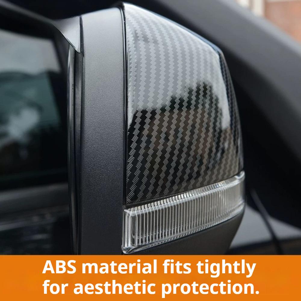For Ford Ranger 2023-2026 Car Rearview Mirror Cover Carbon Fiber Anti Scratch Side Mirror Shell Exterior Car Accessories