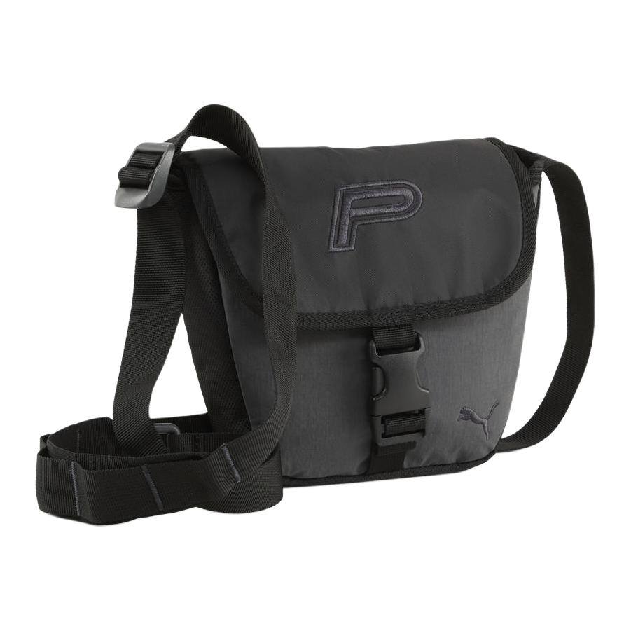 Puma Future Archive Brand Logo Color Block Design Crossbody Shoulder Bag Unisex bags Black Gray 09183001 Black & Gray