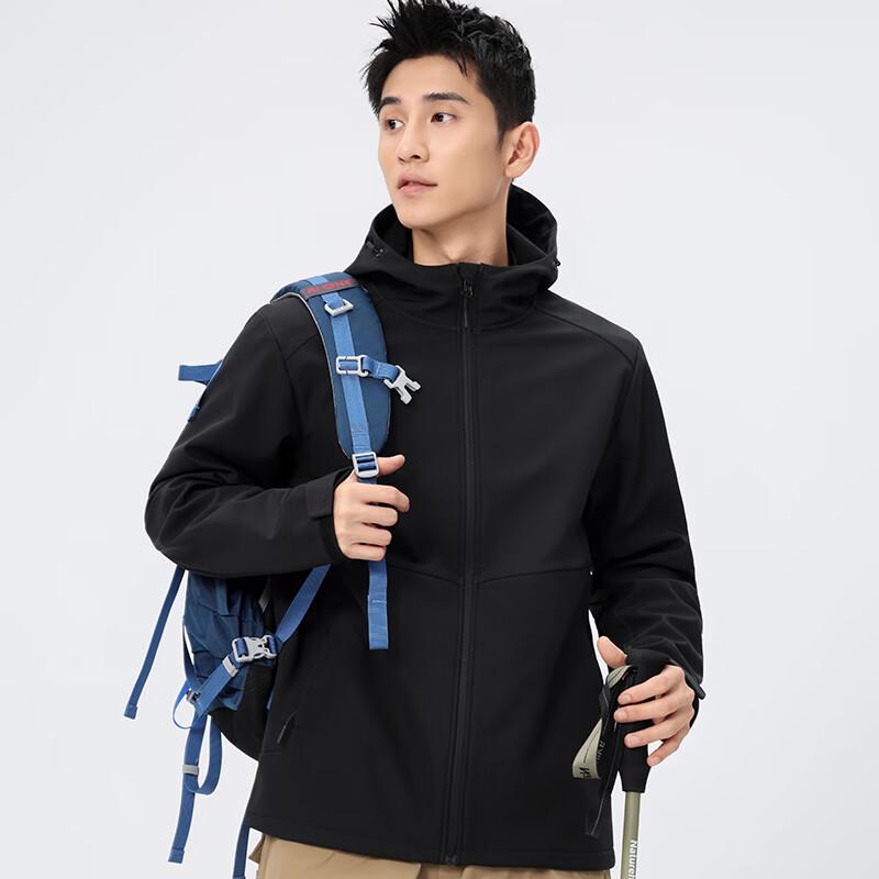 Unisex Winddichte Outdoor-Jacke mit Fleece-Futter