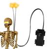Lys upp ögonen Halloween Lysande ögonljus för pumpor Med timer LED-rekvisita Spöklika dekorationer För utomhus Skelett Halloween