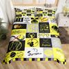 Cool Basketball Bedding Set, Neon Gradient Duvet Cover For Kids Teen Boys Girls, Comforter Cover Decor Room, Quilt Cover 3Pcs