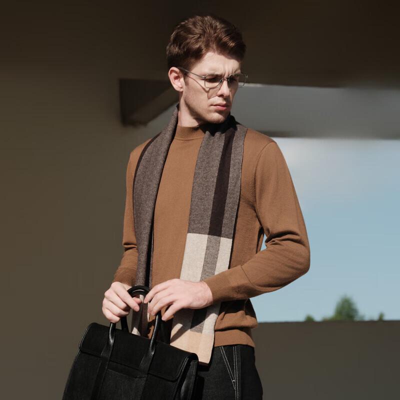 

K-Boxing Men s 100% Wool Round Neck Sweater NYYE3530 XL