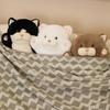 Hot Soft Cute Cat Pillow Plush Doll Filled Animal Pillow Black Cats Plush Toy Nap Sleep Pillow Leg  Office Chair Home Decor