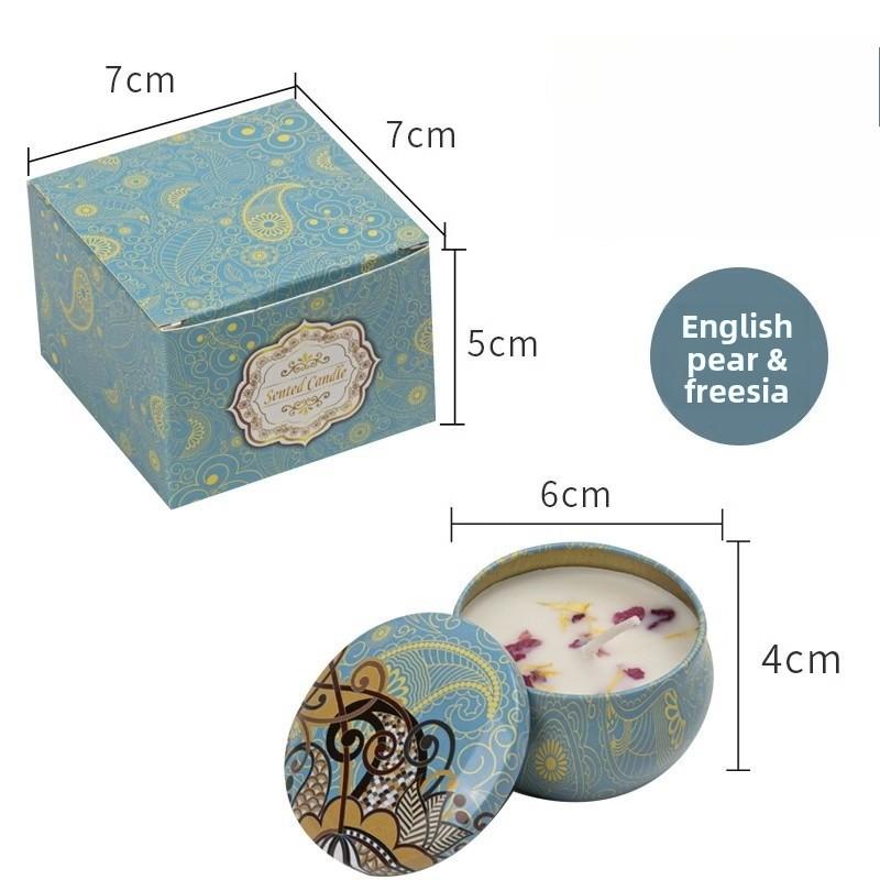 Dried Flowers Aromatherapy Essential Oils Candles Home Retro Non-toxic Bedroom Ornaments Wedding Souvenirs