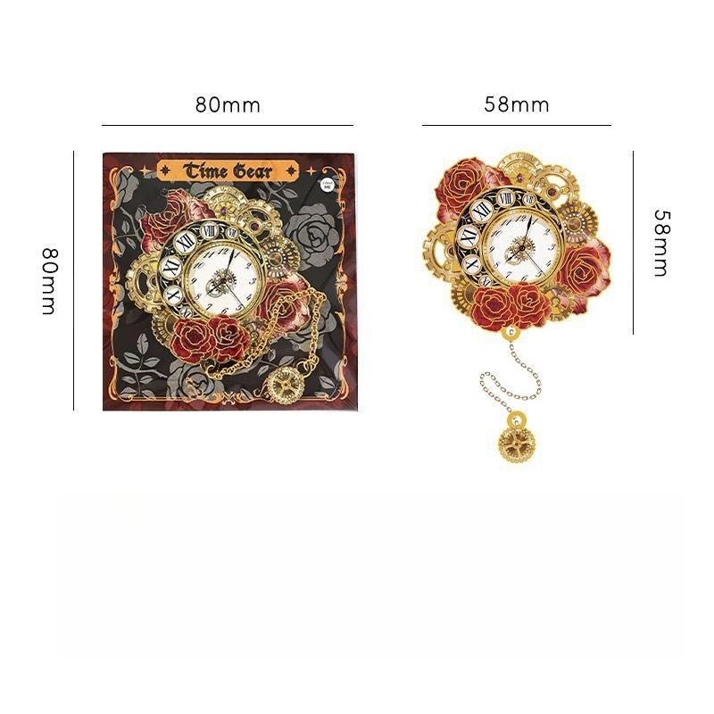 Aesthetic Metal Lucky Clover Bookmark with Tassel Set Exquisite Retro Floral Brass Bookmark for Book Creative Design Book Tab