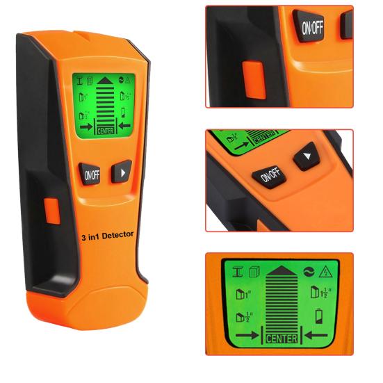 Electronic Stud Finder Sensor Center Finding Wall Scanner Detector with LCD Display for