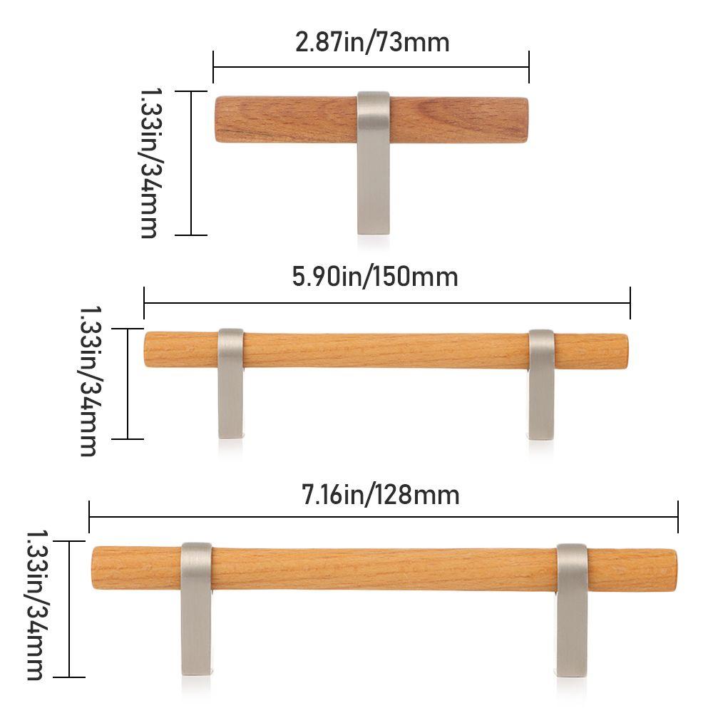 Rukojeť na dřevěné dveře ze slitiny zinku 96/128 mm Ložnice Skříň Knižnice Kuchyňská skříňka Dveřní úchytky Moderní Jednoduchý Nábytkové kování