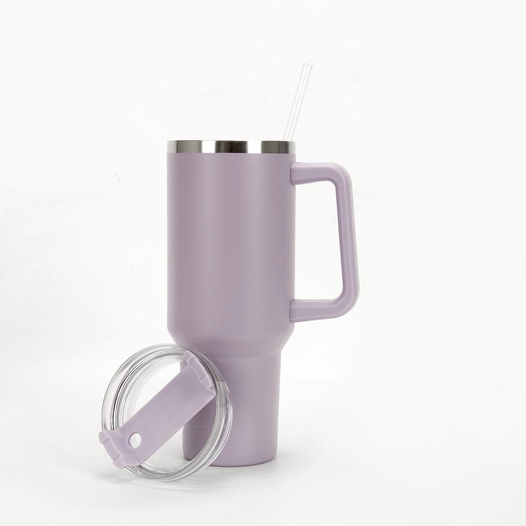 40oz Car Cup with Handle, Car Insulated Cup, Beer Cup, Large Capacity Vacuum Cup, Ice Cream Cup, Insulated Water Bottle